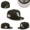 2024 NY DESIGNER Fashion Letter Classic Falled Color Flat Peak Full Size Closed Caps Baseball Sports Fitted Hats i storlek 7- Storlek 8 Snapback L8