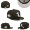 2024 NOUVEAU Designer Lettre de mode Classique Ajusté Couleur Plat Peak Pleine Taille Casquettes Fermées Baseball Sports Chapeaux Ajustés En Taille 7- Taille 8 Snapback L3