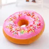 Plush Pillows Cushions 38/60cm Donut Food Toy Colorful Stuffed Ring Shaped Decor Plushie Head Pillow Seat Cushion for Chair Indoor Floor Sofa Kids Gift 230729