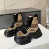 Designer de haute qualité Archlight bottes femmes cheville plate-forme Boot escouade de mode chunky boot laine hiver chaussons en cuir Taille 35-40 G4hi #
