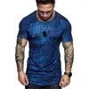 Costumes pour hommes A2254 T-Shirt Casual Top 3D Summer O-Neck Shirt Grande Taille Streetwear