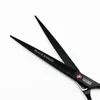 Haarschere BLACK KNIGHT Professionelle 8-Zoll-Haustierschere Friseur Friseur Haarschneideschere Salon 230728