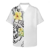 Men's Casual Shirts Summer Shirt Clothing Short Sleeve Polynesian Tribal Tattoo Prints Hawaii Samoan Loose Designed Breathable