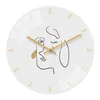 Zegary ścienne Nowoczesne proste biuro sztuki dekoracyjny zegar kreatywny abstrakcyjny postać biały salon