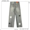 Kenvibe Pantaloni dritti con jeans dalla pelle a stella americana di alta qualità Estate nuovi
