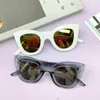 Solglasögon Kids Square Overdimensionerade Frame Boys Girls Outdoor Goggles Candy Color Mirror Lens Shades UV400 Eyewear