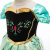 Robes de fille Anna Robes Enfants Princesse Robe Fille Cosplay Costume Enfants Vêtements D'été Halloween Anniversaire Carnaval Robe Fête Déguisement 230729