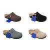 Mode pour hommes cool pantoufles maison pantoufles en cuir haut mode casual pantoufles pour hommes en plein air intérieur deux porter des chaussures pour hommes pantoufles pour hommes noir bleu vert avec boîte