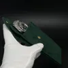 Scatole per orologi Custodie Ciabatta superiore Borsa per orologi verde Tasca protettiva originale Tasca in flanella Tasche per orologi Tasche verdi Borse portaoggetti per scatola GMT 230728