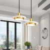 Luminárias pendentes modernas Cloudstone disco voador luzes sala de estar quarto cabeceira LED luminárias suspensas luxuosas