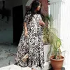 Roupas étnicas Vestidos africanos para mulheres 2021 Dashiki Summer Plus Size Leopard Long Maxi Dress Tradicional Fairy Loose Dreams308V