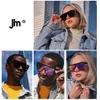 Sunglasses JM Big Flat Top Shield Women Men Square Mirror Sun Glasses for UV400 Oversized 230729