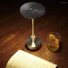 Tafellampen LED Oplaadbaar Bureaulamp Metaal Luxe Bar El Snoerloos USB Bedside Touch Dimming Lezen Nacht