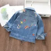 Giacche Ragazze Primavera Autunno Cappotti di jeans Bambini Cartone animato Unicorno Capispalla Bambini Moda Ricamo Abbigliamento 2 8 anni 230728