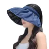 Wide Brim Hats Hat Female Korean Version Sunshade Sun Block Face Shell Fisherman UV Protection All Empty Top Ladies Tide