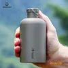 Water Bottles Pure Titanium Bottle With Lid Narrow Mouth Bicycle Drinkware Outdoor Camping Cycling Hiking Sports Cup Kettle 400ml 600ml