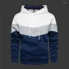 Sweats à capuche pour hommes Four Seasons Sweat à capuche tricolore Street Sports Casual 2023 Fashion Trend Top