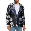 Men's Suits Polynesian Tribal Hawaiian Totem Tattoo Hawaii Prints High Quality Blazer Business Elegant Fashion Casual Men Slim Suit Jacket