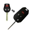 Novo flip dobrável keyless entry remote 3 botões capa de chave de carro para nissan juke cube rogue capa de chave de substituição fob242e