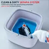 MOPS Joybos Spin mop z wiadrem bez ręki i ściskanie mikrofibry z płaską podłogą Łatwy do spuszczenia czyszczenie domu 230728