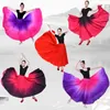 Vêtements de scène 1 pièces/lot espagnol Flamenco femmes jupe danse pratique longue grande balançoire dégradé couleur dame danse du ventre