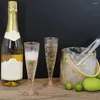 Einwegbecher, Strohhalme, Getränke, Cocktails, 10 Stück, Becher, Silber, Party, Geburtstag, Küche, Rote Gläser, Wein, Hochzeit, Golden, 135 ml, Champagnerkelch