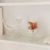 Mum Tutucular Hf Kristal Cam Şeffaf Fransız Işık Lüks Romantik Masa Dekorasyon Props Bar Candlestick Candelabra