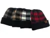 Nouveau style dames plaid queue de cheval en laine CC casquette à la mode européen et américain recourbé bord chaud tricot chaud cache-oreilles tête hatZZ