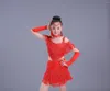 Stage Wear Children's Latin Dance Skirt Summer Girl Style Modern Competition Sequins Tassel Practice Performance Clothing