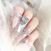 Nail Art Decoraties 10 stks/partij 3D Liefde Bloem Zirkoon Kristallen Metaallegering Strass Sieraden Nail Art Decoraties Nagels Accessoires Charms Levert 230729