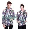 Women's Hoodies Sweatshirts B101017 Fashion Cartoon Feather Digital Printing Löst stora par hoodie Men Sweatshirt 230728