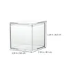 Gift Wrap 4 Pcs Mini Chocolate Square Box Sweets Container Candy Storage Transparent Jewelry Case Ps Small Holder Baby