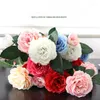 장식용 꽃 5/10 PCS 모란 인공 웨딩 장식 Kawaii 방 장식 Fleur Artificielle Flores Artificiales Para Decoracion