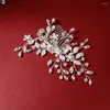 Headpieces Bridal Wedding Hair Accessories Rhinestone Pearl Comb Clips for Women Party Jewelry Bride Headpiece Gift