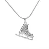 EUEAVAN 5pcs Multi Color Rhinestone Skates Shoe Pedant Necklace Sport Jewelry For Women Whole2301