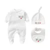 Kız Elbiseleri Kişiselleştirilmiş Doğum Şapka Bib Giysileri Seti Özel Bebek Bodysuit Set Duş Hediyesi Gelecek 230728