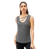 Camicie attive LUKITAS Camicia da yoga da donna Canotta Gilet sportivo Allenamento fitness Abbigliamento solido Palestra Corsa Donna Asciugatura rapida Senza maniche Taglie forti