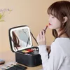 Cosmétique Sacs Cas Smart LED Cas avec Miroir Sac Grande Capacité De Mode De Stockage Portable Voyage Maquillage pour Femmes 230728