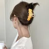 11.2x6cmヘアクリップサメのクロークリップポニーテールヘアアクセサリーカラフルな花形状ファッションクランプヘアピンヘアジュエリー