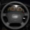 Top Leather Steering Wheel Hand-stitch on Wrap Cover For Toyota Land Cruiser Prado 120 Lexus LS400 1995 GX GX470 2004-2009319D