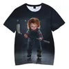 T-shirts voor heren 2023 Horror Movie Kids Game Chucky 3D bedrukt shirt zomer mode casual grappig straat