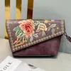 Evening Bags Johnature Chinese Style Embroidery Crossbody For Women Vintage Leather Elegant Handbag Versatile Shoulder 230729
