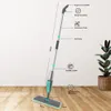 Esfregonas vassouras de limpeza de chão mágicas com almofadas de microfibra rotação de 360 ° vassoura de spray plana para rotação em casa 230728