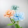 Decorative Flowers Window Show Simulation Linen Peony Artificial Flower For Wedding Home Decoration Stage Setting Display Pograph Props