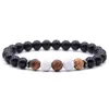 Strand Matte Onyx Pictures Bracciale nero Uomo Moda Donna Regalo per bracciali