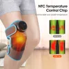 Leg Massagers Heating Knee Massager Electric Shoulder Vibration Massage Pad For Physiotherapy Arthritis Elbow Joint Pain Relief Therapy 230728