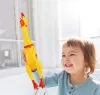 Brinquedos para cães de estimação Screaming Chicken Squeeze Sound para cães Super durável engraçado Squeaky Yellow Rubber Rubber Toy FY5086 JY29