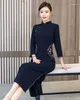 Ubranie etniczne 2023 koronkowe qipao tradycyjny chiński strój damski satynowy vintage vintage cheongsam elegancki