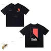 Summer Collection Rhude Tshirt Oversize Heavy Fabric Couple Dress Top Quality T Shirt M