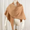 Scarves Women Winter Warm Cashmere Plaid Triangle Scarf Shawl Fashion Soft Solid Luxury Pashmina Lady Thick Blanket Long Bandana